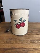 Tamiz Medidor de Harina Bromwells Vintage Blanco con Diseño de Manzanas segunda mano  Embacar hacia Argentina