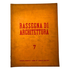 Rassegna architettura 1939 usato  Milano