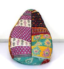 Feito à mão Vintage Cotton Kantha Floral Boêmio Bean Bag Banquinho Cadeira Indiano comprar usado  Enviando para Brazil