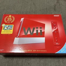 Nintendo Wii Super Mario Bros. Pacote de console de jogos vermelho 25º aniversário mercadorias raras, usado comprar usado Nintendo Wii Super Mario Bros. Pacote de console de jogos vermelho 25º aniversário mercadorias raras, usado comprar usado  Enviando para Brazil