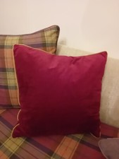 Raspberry velvet cushions for sale  NEWCASTLE UPON TYNE