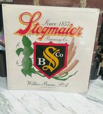 Stegmaier beer tin for sale  Warren