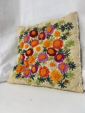 Vintage embroidered floral for sale  Elgin