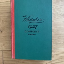 1927 vintage whitakers for sale  LEIGH