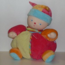 Doudou clown poupée d'occasion  France