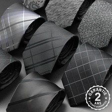 Cravate homme noir d'occasion  France