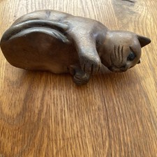 Wooden cat ornament for sale  DERBY