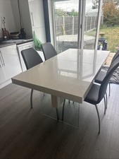 Dinning table white for sale  BISHOP'S STORTFORD