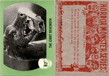 1961 Nu-Cards Inc, Horror Monster, 1ª Série, #47 The Giant Behemoth comprar usado  Enviando para Brazil