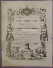 Grottaglie 1880 attestato usato  Rionero in Vulture