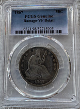 1867 50c detail for sale  New Lenox
