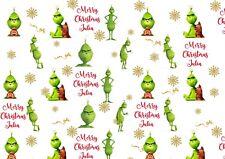 Personalised grinch wrapping for sale  WALSALL