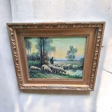 Ancienne peinture huile d'occasion  Fourmies
