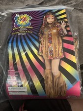 Usado, Fantasia infantil hippie Fun World The Groovy anos 60 Peace & Love menina grande 12-14 97 comprar usado  Enviando para Brazil