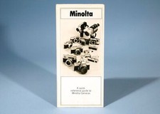 Minolta quick reference for sale  LIVERPOOL