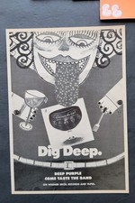 Álbum promocional impressão anúncio 1975 Deep Purple Come Taste The Band comprar usado  Enviando para Brazil