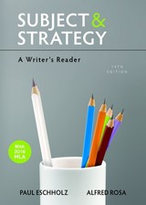 Subject and Strategy: A Writer's Reader segunda mano Subject and Strategy: A Writer's Reader segunda mano  Embacar hacia Mexico