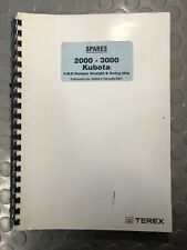 Terex spares manual for sale  LANCING