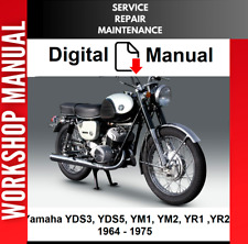 Usado, YAMAHA YDS3 YDS5 YM1 YM2 YR1 YR2 1964 - 1975 MANUAL DE OFICINA DE SERVIÇO  comprar usado  Enviando para Brazil