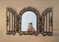 Vintage retro mirror  forged mirror sweden black hanging mirror na sprzedaż  PL