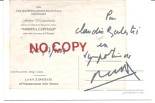 Vignola napoleonica. autografo usato  Crespellano