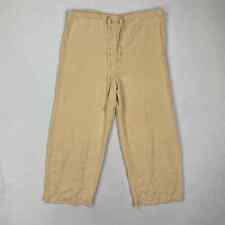 Calça Vintage Design IOIO Tamanho Pequeno Seda Amarela Perna Larga Cordão Leve comprar usado  Enviando para Brazil