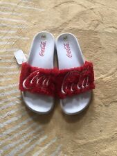 Chinelos femininos Coca Cola vermelho difuso tamanho P/M EUA tamanho 8 comprar usado  Enviando para Brazil