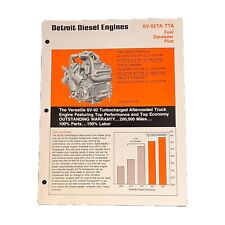 Espremedor de combustível Detroit Diesel Engines folha de especificações GM 6V-92 TA/TTA 335hp Plus comprar usado  Enviando para Brazil