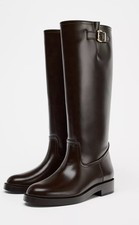 Botas Zara com fivela altura do joelho 7,5 (EUR 38), usado comprar usado  Enviando para Brazil