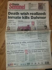 1994 Jeffrey Dahmer Serial Killer Assassinato Estupro-Milwaukee WI-novembe Jornal comprar usado  Enviando para Brazil
