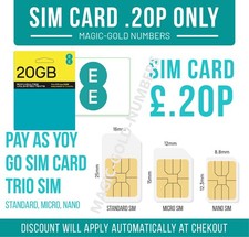 Sim card pay for sale  SALFORD