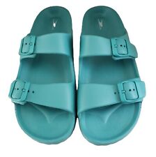 Usado, Sandálias femininas guindaste praia piscina duas fivelas alça ajustável aqua slip on 10/41 comprar usado  Enviando para Brazil