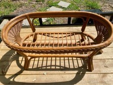 Mesa de centro vintage indonésia de vime, usado comprar usado  Enviando para Brazil