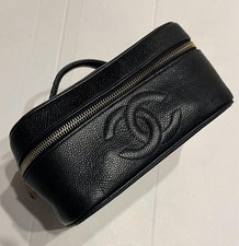 Bolsa de mão CHANEL Coco Mark granulada pele de caviar preta comprar usado  Enviando para Brazil