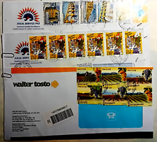 Buste affrancate descritta usato  Trecastelli