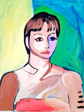Colorful portrait woman for sale  Charleston