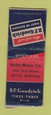 Matchbook cover goodrich for sale  USA