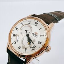 ORIENT Classic RN-AK0001S SUN & MOON relógio automático antigo mostrador prateado 42,5 mm comprar usado  Enviando para Brazil
