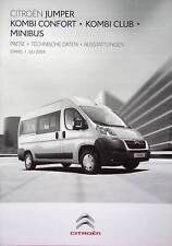 269907) Citroen Jumper Kombi - Preisliste & Extras - Prospekt 07/2009 comprar usado  Enviando para Brazil