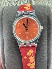 Swatch watch red for sale  Crown Point