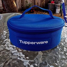 Nova Bolsa Tote Tupperware Azul Redonda Isolada Térmica Transportadora de Alimentos Nova Sem etiquetas comprar usado  Enviando para Brazil