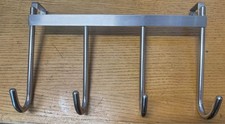 Gancho para casaco rack de aço inoxidável montado na parede com 4 ganchos cabides de parede comprar usado  Enviando para Brazil