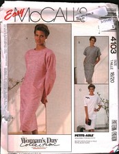 4103 Vintage McCalls Patrón COSTURA Falta Años 80 Vestido Manga Raglan Dolman FF segunda mano  Embacar hacia Mexico