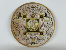 Antico piatto maiolica usato  Sormano