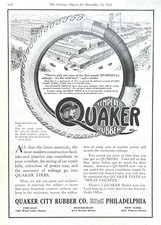 Pneus de borracha temperada Quaker City Rubber Co Ad 1915 Philadelphia PA, usado comprar usado  Enviando para Brazil