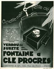 Publicité ancienne verrou d'occasion  France