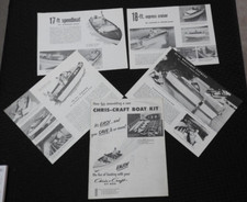 1953-54 Chris-Craft Wood Boat Kit Catalog 12' 14' 16' 17' 21' 26' 31' CRUISER, usado comprar usado  Enviando para Brazil