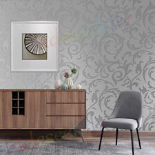 Grey damask wallpaper for sale  WORCESTER