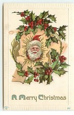 Carte gaufrée merry d'occasion  Igny