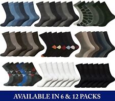 Lote de 6 12 pares de calcetines informales de trabajo deportivos de algodón de diseñador talla UK para hombre segunda mano  Embacar hacia Mexico